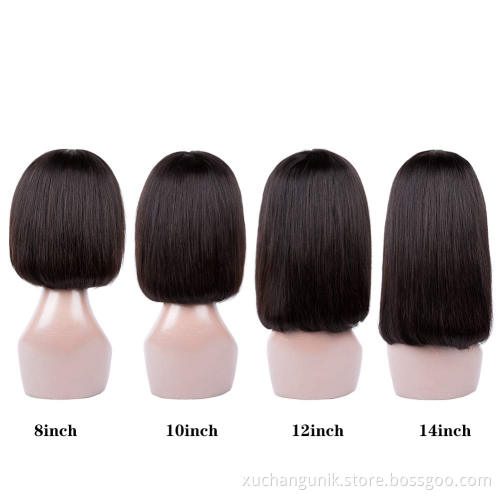 Short Brazilian Deep Curly 13x4 Lace Front Wigs Human Hair Bob 150% Density Glueless Lace Front Wigs Pre Plucked With Baby Hair